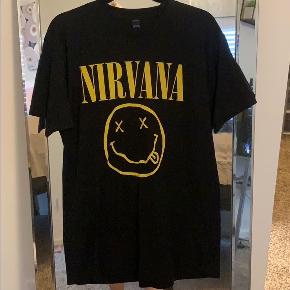 size large nirvana t shirt